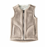 Wollen Kinder Vest - Merino Wol - Maat 98-110 - Amandel