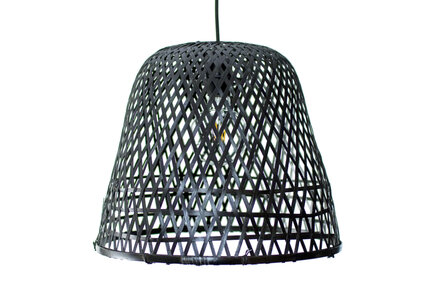 Bamboe Hanglamp Zwart