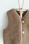 WOLLIES Amsterdam - Wollen Kinder Vest - Merino Wol - Maat 86-92 - Bruin