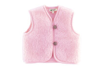 WOLLIES Amsterdam - Wollen Kinder Vest - 100% Merino Wol - 74-80 - Roze