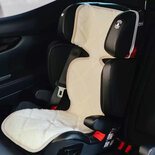 WOLLIES Amsterdam - Wollen Hoes voor Autostoel - Wol / Linnen - Wit