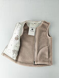 WOLLIES Amsterdam - Wollen Kinder Vest - Merino Wol - Maat 98-110 - Amandel