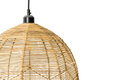 Rotan / Rieten Hanglamp, Handgemaakt, Naturel, ⌀45 cm